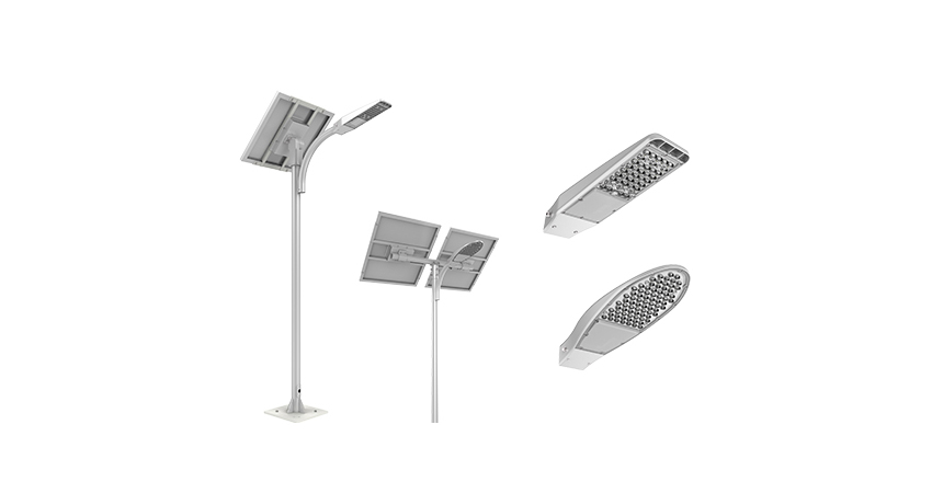 Slim LED street light fixtures application Slim LED street light fixtures application